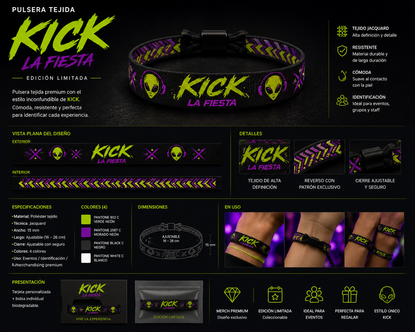 Pulsera tejida