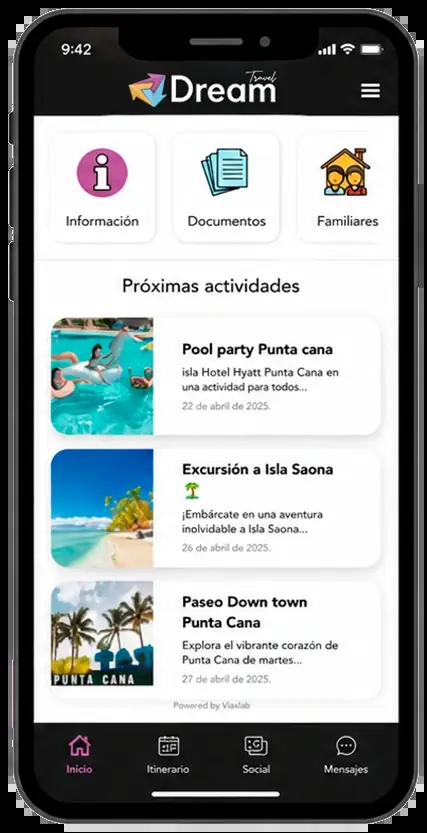 Plataforma online Travel Dream para viajes grupales